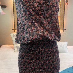 Free People I'm Yours Mini Floral Dress- elastic bottom SEXY